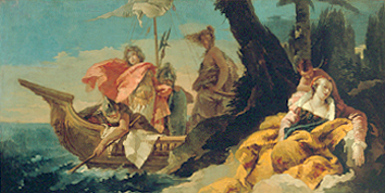 Rinaldo befreit Andromeda. od Giovanni Battista Tiepolo