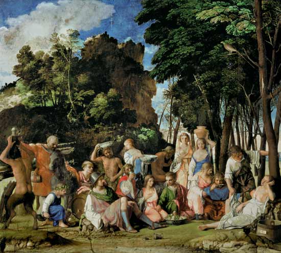 Banquet of the gods od Giovanni Bellini