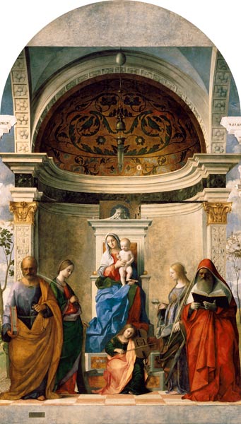Madonna, Child & Saints/ Bellini/ 1505 od Giovanni Bellini