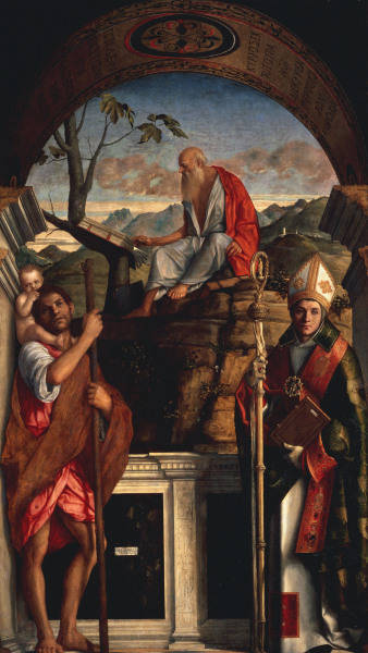Giov.Bellini / Jerome and Christopher od Giovanni Bellini