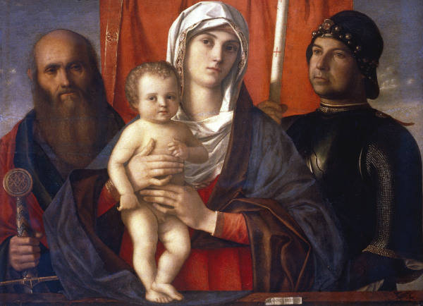 Bellini, Giovanni vers 1430 - 1516. ''La Vierge avec Jesus entre saint Paul et saint Georges'', vers od Giovanni Bellini