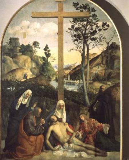 The Lamentation of Christ with Filippo Benizi of the Order of the Servites od Giovanni Bellini