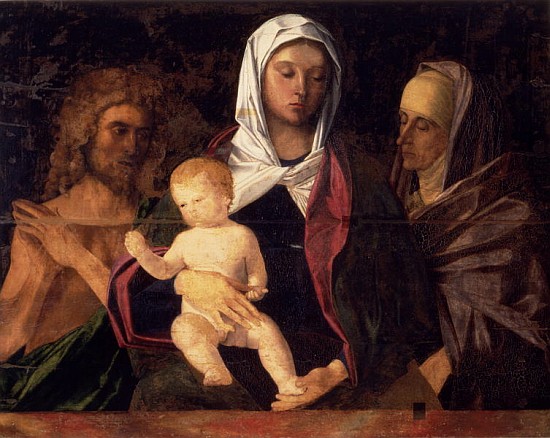 Madonna and Child with St. John the Baptist and St. Anne od Giovanni Bellini