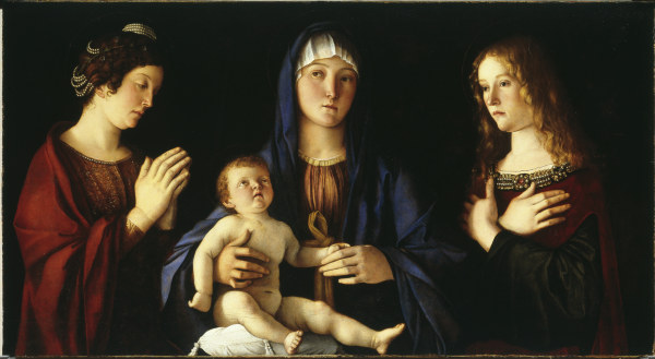 Mary w.Child & Saints od Giovanni Bellini