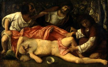 The Mocking of Noah od Giovanni Bellini