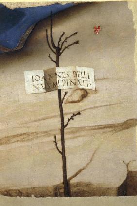 Giovanni Bellini / Fragment w.Signature