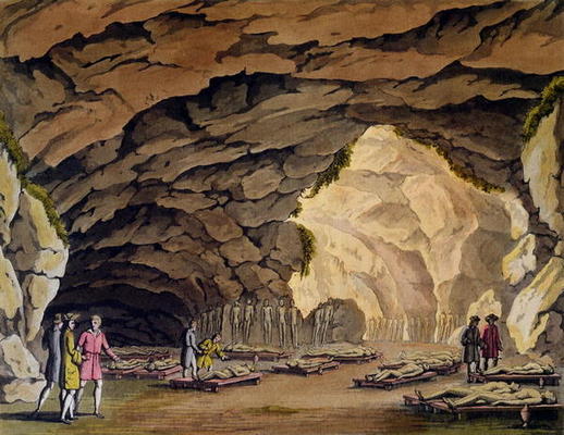 Sepulchral Cavern of the Guances, from 'Le Costume Ancien et Moderne' by Jules Ferrario, published i od Giovanni Bigatti