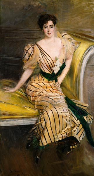Portrait Of Madame Josephina Alvear De Errazuriz od Giovanni Boldini