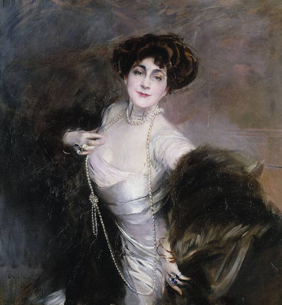 Portrait von Lady Diaz Albertini od Giovanni Boldini
