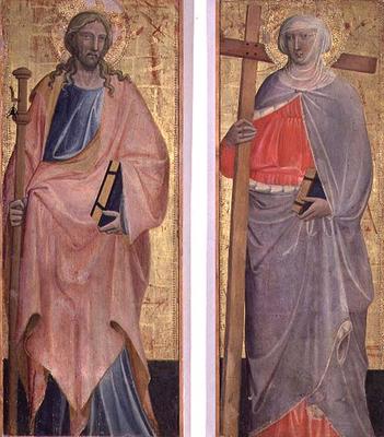 St. James and St. Helena (tempera on panels) od Giovanni dal Ponte