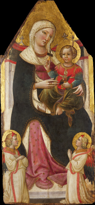 Enthroned Madonna and Child with Angels od Giovanni dal Ponte