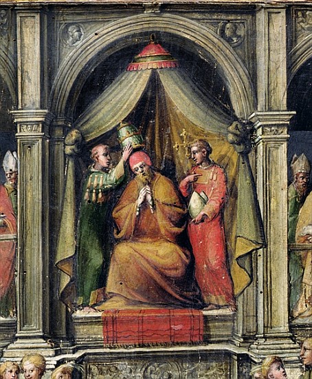 Coronation of Pope Paul II (1417-71) 1534 (detail of 249277) od Giovanni di Lorenzo Cini