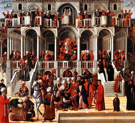 Saint Mark Heals Aniano (oil on canvas) od Giovanni di Niccolo Mansueti
