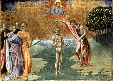 The Baptism of Christ od Giovanni  di Paolo di Grazia