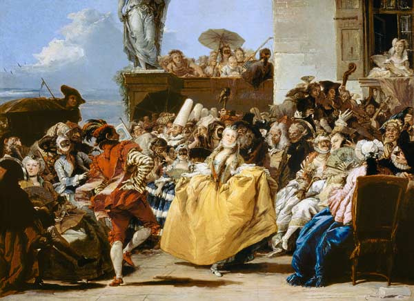 The Minuet or Carnival Scene od Giovanni Domenico Tiepolo