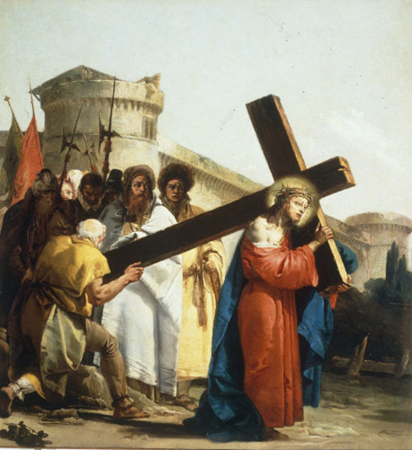 Carrying the Cross od Giovanni Domenico Tiepolo