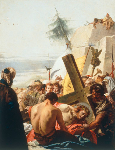 Christ falls beneath the Cross for the third time od Giovanni Domenico Tiepolo