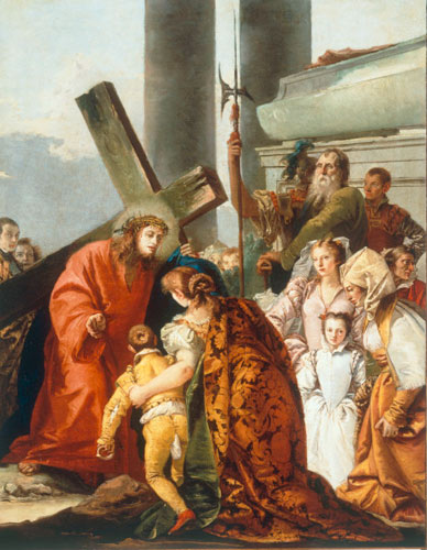 Christ comforts the sorrowful women od Giovanni Domenico Tiepolo
