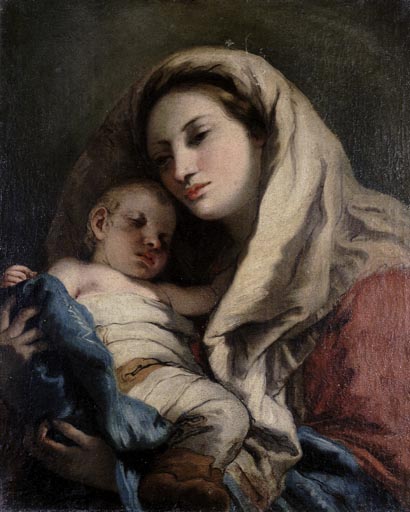 Maria mit Kind od Giovanni Domenico Tiepolo