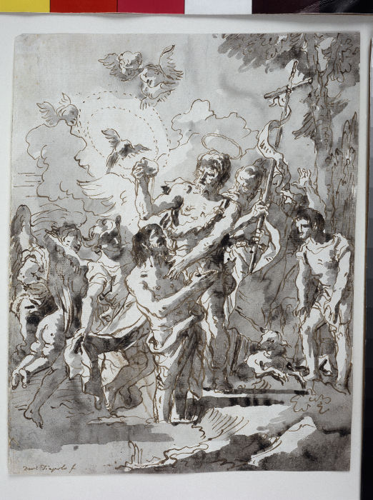 Baptism of Christ in the Jordan od Giovanni Domenico Tiepolo