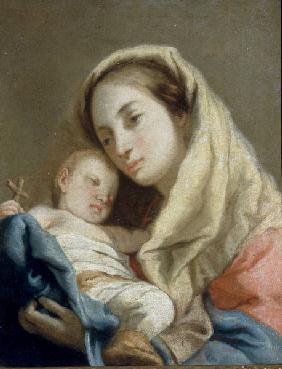 G.D.Tiepolo / Mary & Child / Paint./ C18