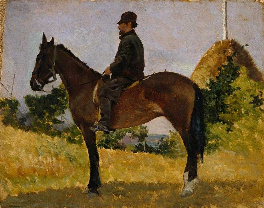 Diego Martelli a cavallo od Giovanni Fattori