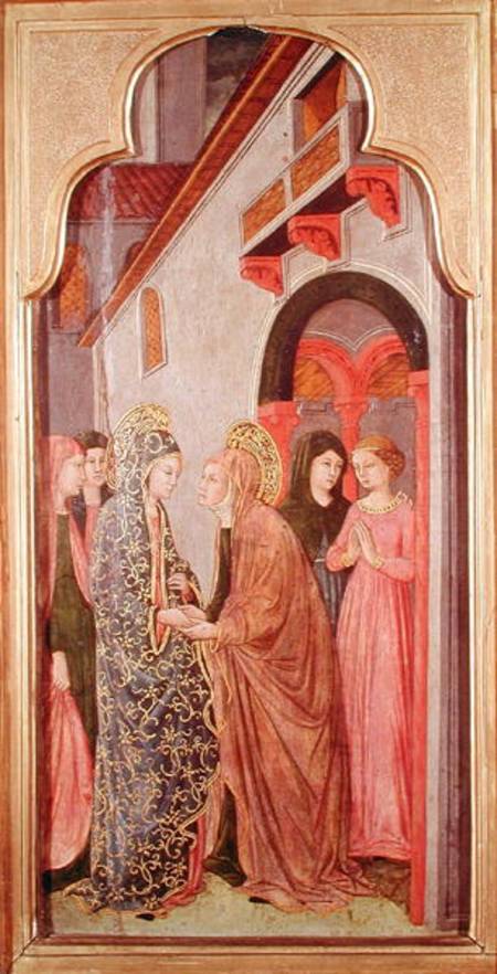 The Visitation, from an altarpiece depicting scenes from the life of the Virgin od Giovanni Francesco  da Rimini