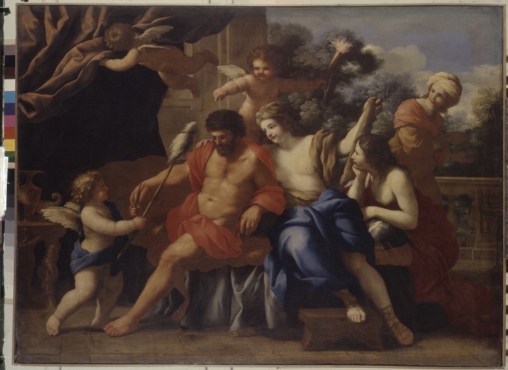 Hercules and Omphale od Giovanni Francesco Romanelli