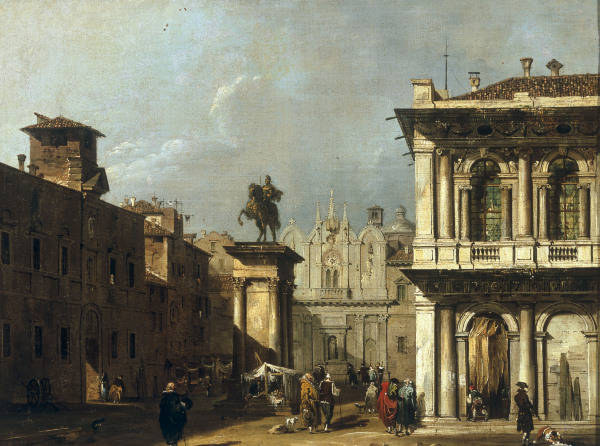 G.Migliara /Capriccio w.Venetian Build. od Giovanni Migliara