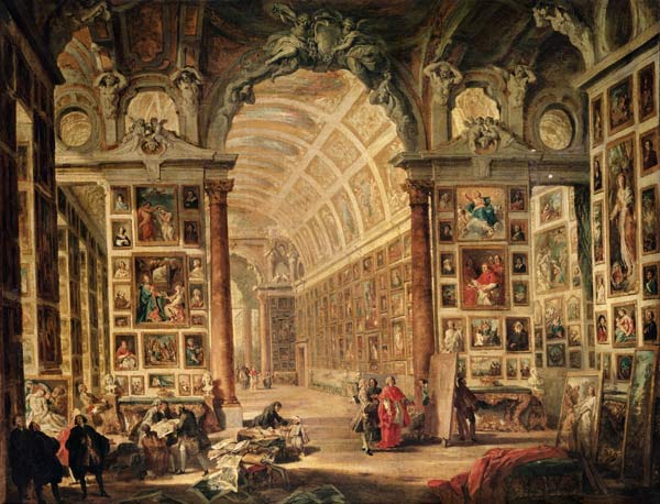 Interior View of The Colonna Gallery, Rome od Giovanni Paolo Pannini