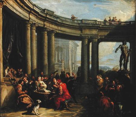 Concert in a Circular Gallery od Giovanni Paolo Pannini