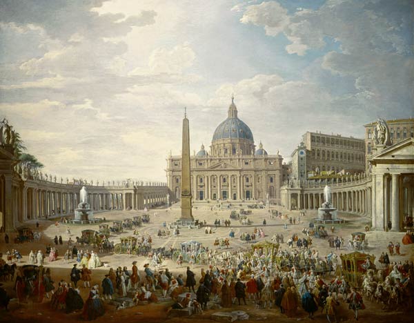 Rome / Saint Peter s / Pannini / Paint. od Giovanni Paolo Pannini