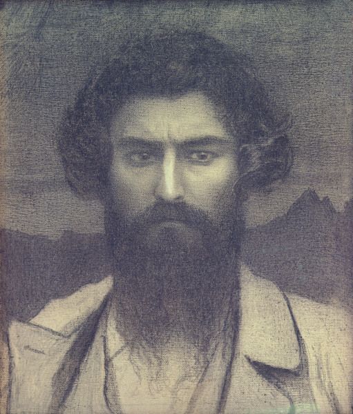 Giovanni Segantini, Selbstporträt od Giovanni Segantini