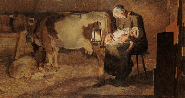 The Tired Mothers od Giovanni Segantini