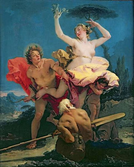 Apollo and Daphne, c.1743-44 od Giovanni Battista (Giambattista) Tiepolo