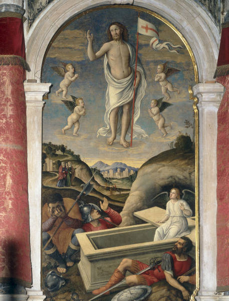 Girolamo da Santacroce /Resurrection/Ptg od Girolamo da Santacroce