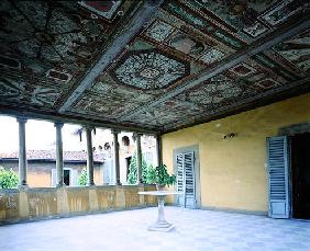 Interior view of the loggia, Villa Medicea di Careggi (photo)