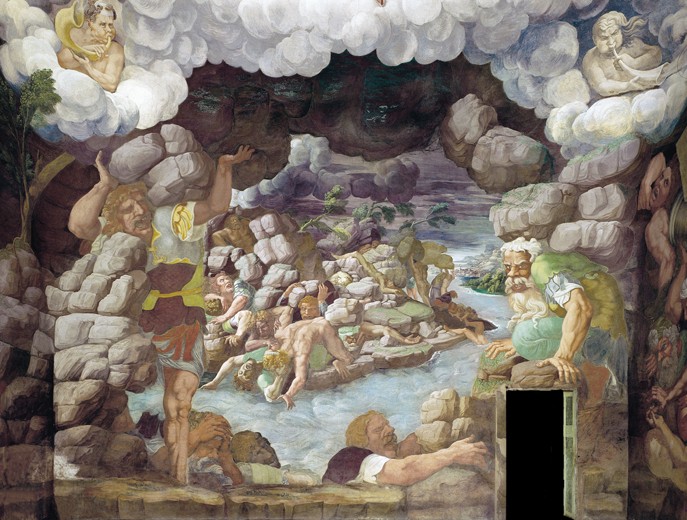 The Fall of the Giants (Sala dei Giganti) od Giulio Romano