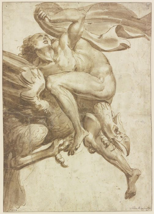 Die Entführung des Ganymed od Giulio Romano
