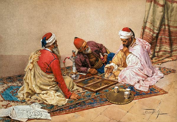 Arabs play bake Gammon od Giulio Rosati