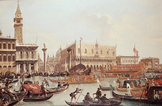 View of the Doge''s Palace and the Piazzetta, Venice od Giuseppe Bernardino Bison