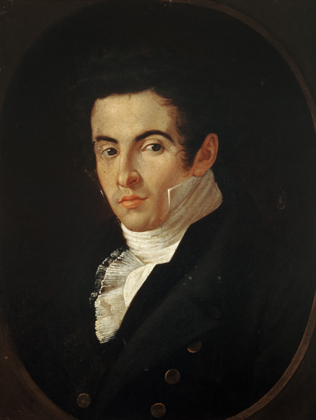 Portrait of Vincenzo Bellini (1801-35) od Giuseppe Cammarano