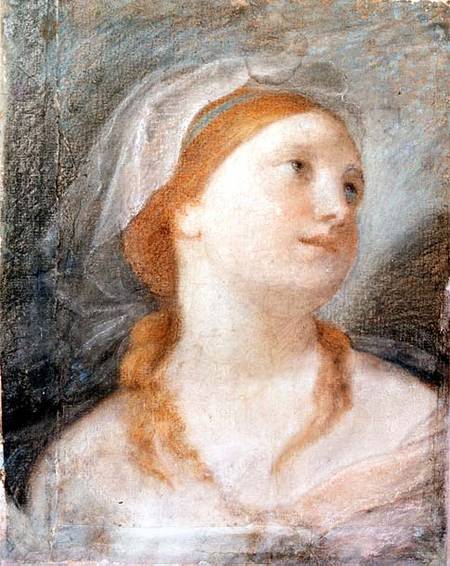 Study of the Head of a Young Woman with Red Hair od Giuseppe Lo Spagnuolo Crespi