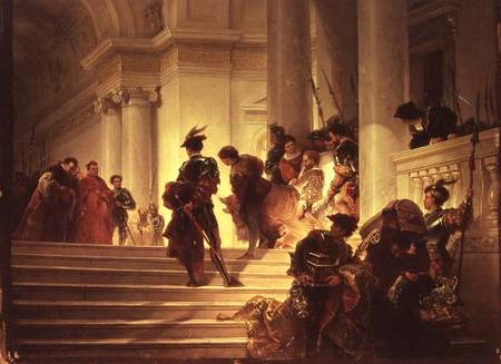 Cesare Borgia leaving the Vatican od Giuseppe-Lorenzo Gatteri