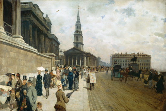The National Gallery, London od Giuseppe or Joseph de Nittis