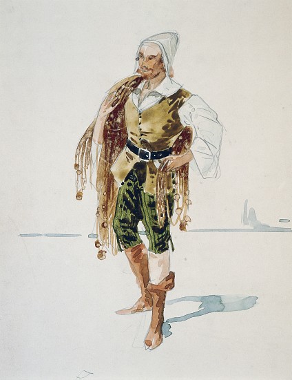 Costume for Barnabas in Act III of La Gioconda by Amilcare Ponchielli od Giuseppe Palanti