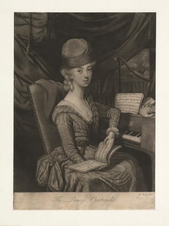 Portrait of Princess Izabela Czartoryska (née Countess Fleming) (1746-1835) od Giuseppe Filippo Liberati Marchi