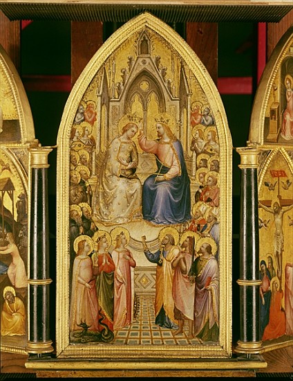 The Coronation of the Virgin, and Other Scenes, 1367 (egg tempera on poplar) od Giusto di Giovanni de Menabuoi