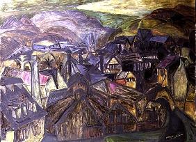 The Chain Works, Pontypridd, 1955 (oil on canvas) 