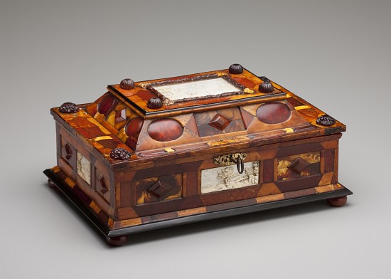 Courtly amber casket od Gottfried Wolffram